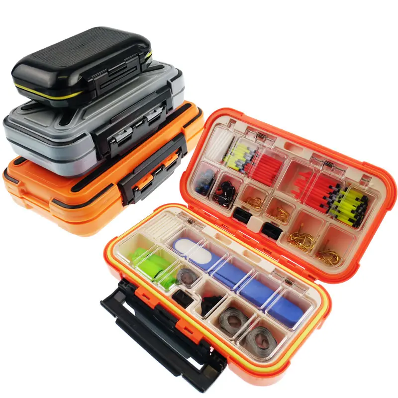 Boîte d'accessoires de pêche boîte de rangement étanche pour matériel de pêche multifonctionnel pour hameçon