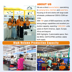 Ventilador Portátil de Camping 2026 de Última Tendencia con Función de Batería Externa de 20000mAh y Luz LED para Venta al por Mayor en Exteriores - Product Image 5