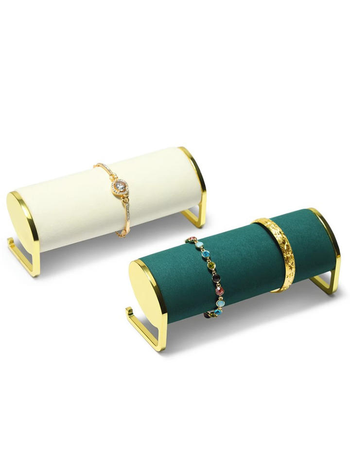 Watch Storage Display Rack Lengthened Metal Suede Material Bracelet ...