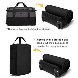 กระเป๋าออกกำลังกายแบบดัฟเฟิล ขายดีจากซัพพลายเออร์ ปรับแต่งโลโก้ได้ พร้อมซิปแบบพกพาสะดวกสำหรับใช้งานกลางแจ้ง ผลิตจากผ้าโพลีเอสเตอร์ - Product Image 5