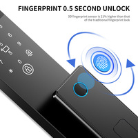 Serrure Intelligente HanDaily avec Déverrouillage Facial à Distance par Application, Sonnette Vidéo Intégrée, Caméra, Déverrouillage par Empreinte Digitale et Mot de Passe, Compatible Tuya
