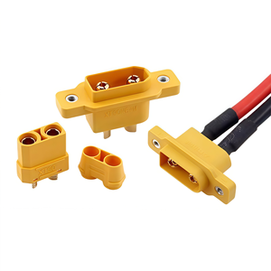 Base/prise de montage sur panneau AMASS XT90NE, connecteur encastré haute intensité 30A pour panneaux d'alimentation de modèles RC et jouets - Product Image 1