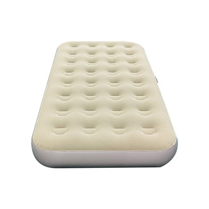 Colchón Inflable Individual 195x100x25cm con Superficie Aterciopelada, Colchoneta para Dormir al Aire Libre, Ligero, Portátil y Plegable - Product Image 1