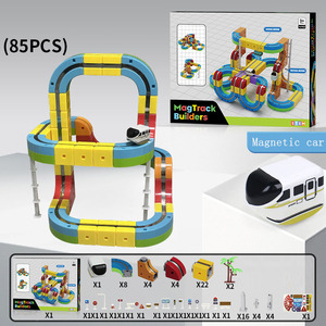 Set de Construcción de <span class=keywords><strong>Tren</strong></span> Antigravedad |   Juguete Educativo STEM para Hacerlo Tú Mismo |   Bloques de Construcción Creativos para Niños, Plástico ABS, Edades 4-6 - Product Image 6