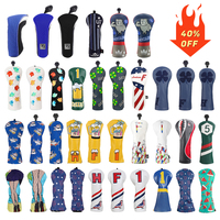 Vente en gros d'accessoires de golf de luxe Couvre-chef de golf en cuir PU de bonne qualité Couvre-chef de golf pour conducteur