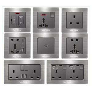 Modern British Standard PC Wall <b>Socket</b> Double Pole 250V 13A/15A 2 Outlets IP41 Durable with 2 USB-A + 2 USB-C Ports - Product Image 6