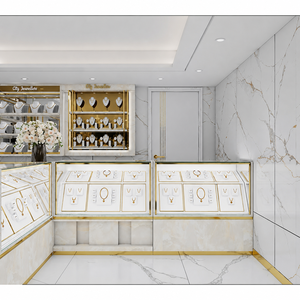 Solution de conception et d'aménagement intérieur pour magasin de bijoux de mode avec vitrine personnalisée pour boutique de marque de détail - Product Image 4