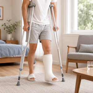 Degao Adjustable Medical Underarm Crutches with Shock Absorption Spring for Elderly and Disabled <b>Walking</b> Support - Product Image 6