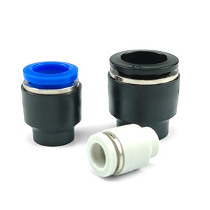 Zoni Pneumatic <b>Connector</b> PPF Cap Straight <b>Quick</b> Insert Air Hose Plug 04/6/8/10/12/14/16 PBT Plastic Fittings - Product Image 2
