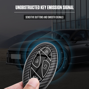 Coque de protection de clé de voiture de luxe en ABS antidérapante et anti-transpiration pour les modèles Hyundai Sonata. - Product Image 4