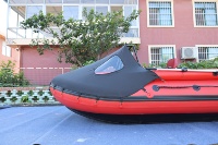 Bateau de pêche pneumatique rigide certifié CE en Hypalon PVC, type yacht sportif, avec plancher en aluminium, capacité pour 6 personnes