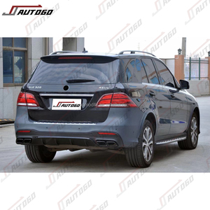 Kit de carrosserie de conversion pour <span class=keywords><strong>Mercedes</strong></span> Benz W166 GLE 2015-2019, mise à niveau vers le pare-chocs avant et arrière GLE63 AMG - Product Image 4