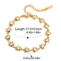 Ensemble de bracelets chaîne cubaine en or 18 carats en gros, bracelets vintage en acier inoxydable à chevrons, bracelets empilables, bijoux imperméables pour femmes