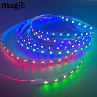 Tira de Luces LED RGB Digitales Inteligentes Direccionables SPI WS2811 de 24 V CC, 50 mm/corte, 60 LED/M, 20 Píxeles/m