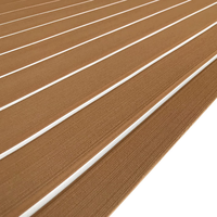 Tapis marin auto-adhésif en mousse de teck EVA de haute qualité Revêtement de sol marin en faux teck pour pont de yacht de bateau