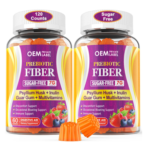 OEM Fiber Gummies mit Psyllium Husk Prebiotic Fiber mit Inulin, FOS, Guar Gum, Multi vitaminen für die Verdauungs gesundheit, Regelmäßig keit - Product Image 1