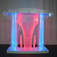 Podio de Acrílico Transparente LED de Alta Calidad para Iglesia, Atril de Acrílico para Restaurantes, Bodas, Oficinas y Aulas