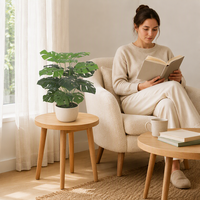 Plante artificielle Monstera, fausse Monstera Deliciosa, feuilles au toucher réel, OEM ODM, usine directe, plante en pot, décoration de bureau et de maison