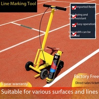 Machine de marquage routier portative à poussée manuelle de qualité industrielle OEM, chariot DIY pour peinture de sol de parking et construction routière