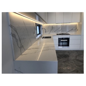 Carrelage de comptoir en pierre de Quartz artificielle, Surface solide pour la cuisine et la salle de bain - Product Image 1