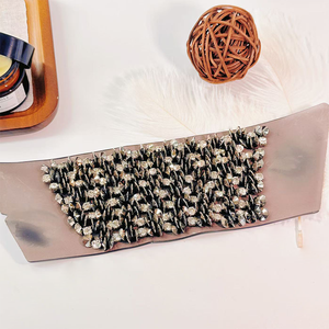 Прямые продажи фабричные акриловые заклепки со стразами модные аксессуары женские дышащие сандалии из искусственной кожи с ремешками для обуви - Product Image 3