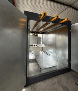 Equipo de pintura de recubrimiento en polvo de calefacción eléctrica certificado CE de Ailin puertas de horno de recubrimiento en polvo en ambos lados con rieles superiores - Product Image 6