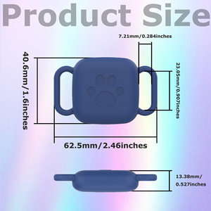 Funda <span class=keywords><strong>de</strong></span> Silicona para Tile Mate <span class=keywords><strong>2022</strong></span> / 2024, Cubierta Protectora Totalmente Impermeable para Collar <span class=keywords><strong>de</strong></span> Perro o Gato, Soporte Antipérdida para Localizador - Product Image 2