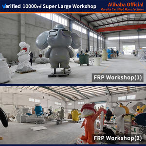 Escultura de Dibujos Animados de Fibra de Vidrio Personalizada para Exteriores |   Acabado Pintado con Forma Personalizada para Centros Comerciales/Parques Temáticos/Plazas de la Ciudad - Product Image 5