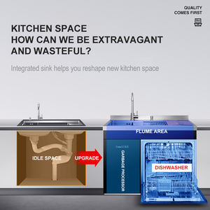 Mesin Cuci Piring Terintegrasi Tipe Kabinet Terpasang Multifungsi Tipe Laci Otomatis Rumah Tangga Cerdas - Product Image 3