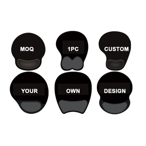 Nhà máy tùy chỉnh 1PC thiết kế Ergonomic mèo tốt dễ thương tùy chỉnh DIY Gel cổ tay phần còn lại hỗ trợ Mousepad Đen Silicone gel trong kho - Product Image 6