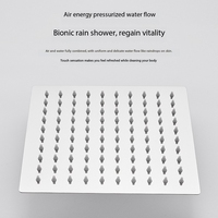 Ensemble de Douche Intégré en Acier Inoxydable avec Valve Céramique, Support Mural à Jet, Porte-Savon pour Salle de Bain d'Appartement, Tête de Douche Pressurisée pour Baignoire