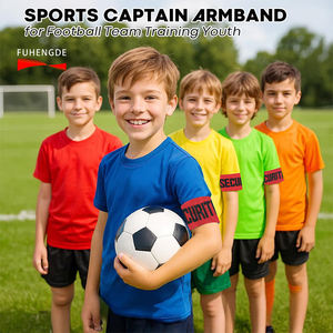 قابل للتعديل مخصص لكابتن كرة القدم والأمن مبيعات المصنع مباشرة عالية الجودة صديقة للجلد - Product Image 3