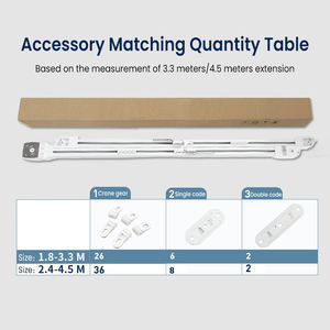 Moteur <span class=keywords><strong>de</strong></span> rideau électrique intelligent économique, rail <span class=keywords><strong>de</strong></span> rideau télescopique motorisé extensible, rail réglable - Product Image 4