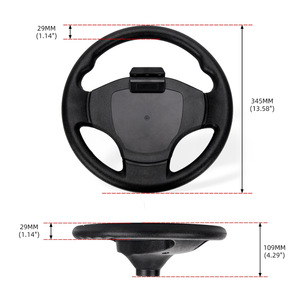 Volante de carreras de 345 mm y 14 pulgadas de poliuretano para carrito de golf EZ Go Turf T - Product Image 2