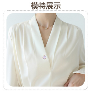 Anti-exposure snap, <b>magnetic</b> snap, mother-and-child pearl <b>button</b>, concealed snap, nail-free and sewing-free, decorative, - Product Image 3