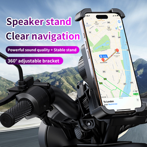 Soporte Giratorio de 360 Grados para Teléfono Móvil en Motocicleta y Bicicleta, Inalámbrico, para Altavoz, con Batería de 1000-2000mAh, Resistente al Agua IPX-1 - Product Image 4