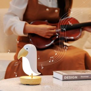 Linda Lámpara Nocturna LED con Forma de Pájaro Tucán con Altavoz, Lámpara Táctil USB/Alimentada por Batería para Uso Doméstico, 1 Año de Garantía - Product Image 4