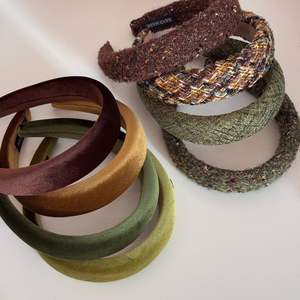 Bandeau en velours uni brun, style simple, rembourrage épais en mousse, large bandeau pour cheveux, accessoires pour cheveux féminins - Product Image 1