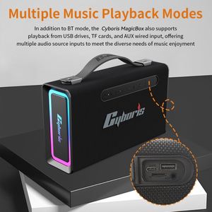 Nuevo Altavoz Cyboris T15 <span class=keywords><strong>MagicBox</strong></span> de 2.1 Canales ACT2853 V5.3 con Luz RGB, Subwoofer Portátil a Prueba de Agua con Bajos Profundos - Product Image 5
