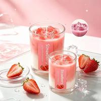 Maßgefertigte Duftgel-Wachskerze Matcha Kaffee Aromatherapie Heim Party Hochzeit Feiertagsgeschenk Großhandel Kreative Kerze