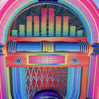 Combo de Juegos Inflables FUN BOUNCE JukeBox - Comercial, para Exteriores, de PVC