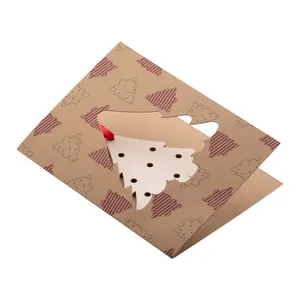 Tarjeta de felicitación navideña Kraft, merchandising personalizado - Product Image 3