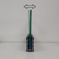 Z-RAILING profilé en aluminium pour garde-corps en verre sans cadre, profilé en U