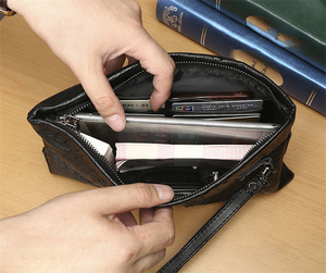 Borsa da <span class=keywords><strong>uomo</strong></span> <span class=keywords><strong>pochette</strong></span> di coccodrillo borsa a busta Casual borsa <span class=keywords><strong>pochette</strong></span> di lusso in <span class=keywords><strong>vera</strong></span> <span class=keywords><strong>pelle</strong></span> da <span class=keywords><strong>uomo</strong></span> - Product Image 5