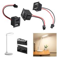 Base femelle Usb double couche Prise Type-C et prise de charge de lampe Usb femelle Prise d'alimentation avec connecteur de câble