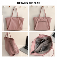 Sac à main en cuir PU souple pour femmes, grand sac fourre-tout à bandoulière, sac à main décontracté de grande capacité, sac de shopping quotidien, sac de travail, OEM ODM personnalisé