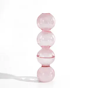 Ins Amazon Lamp Vorm Vaas Thuis Deco Multi Color Goedkope Roze Blauwe Heldere Kleine Bloem Bubble Glazen Vazen