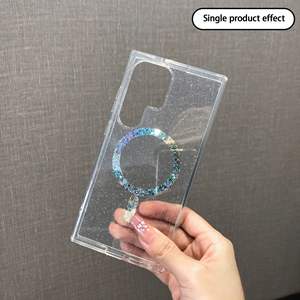 Coque de téléphone magnétique transparente à paillettes étoiles pour <span class=keywords><strong>Samsung</strong></span> Galaxy S26 Plus Ultra, étui laser coloré IMD, prix d'usine, vente en gros - Product Image 3