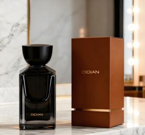 Flacons de parfum en verre rectangulaires givrés vides de 30 ml et 50 ml avec logo personnalisé en or estampé, col à sertir de 15 mm - Product Image 6