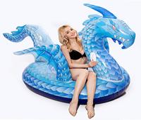 Flotteur de plage amusant, grand flotteur gonflable de piscine de Dragon géant, jouets de fête de natation, île de piscine